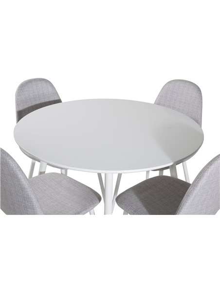 Matgrupp Plaza med Polar matstolar