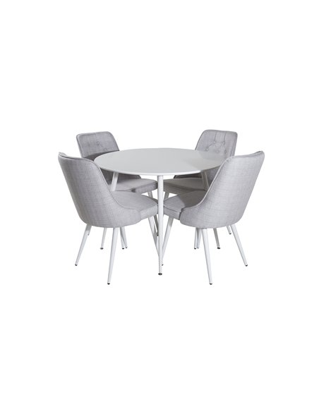 Matgrupp Plaza med Velvet Deluxe matstolar