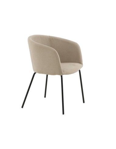 Matstol Berit, Beige/Svart