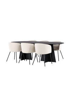 Matgrupp Bootcut med Berit matstolar, 230 × 115 cm 2
