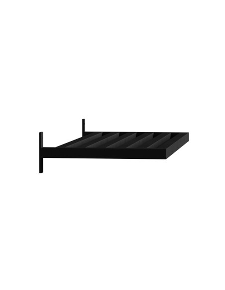 Sidobord Caen, 35 × 30 cm, Svart