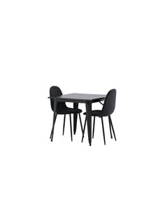 Matgrupp Tempe med Polar matstolar, 80 × 80 cm 2