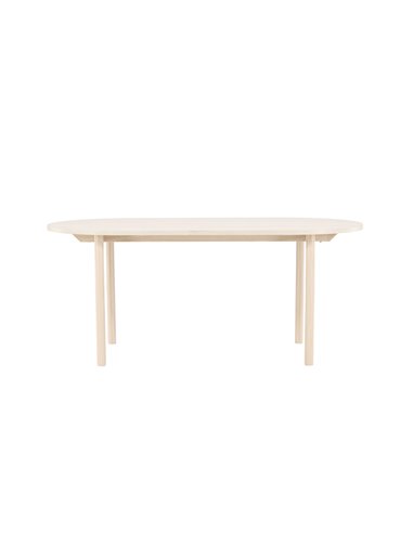 Ovalt matbord Andy, 180 × 90 cm, Vitlaserad