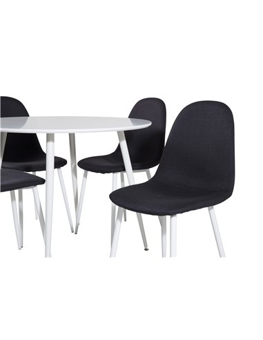 Matgrupp Plaza med Polar matstolar