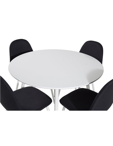 Matgrupp Plaza med Polar matstolar