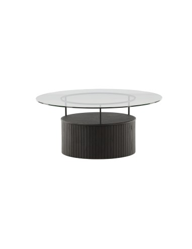 Runt soffbord Bovall, Ø90 cm, Svart
