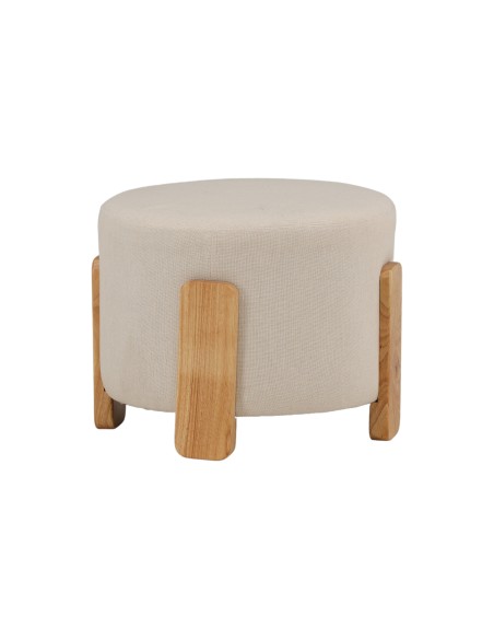 Fåtölj Coffey Ottoman, Vit
