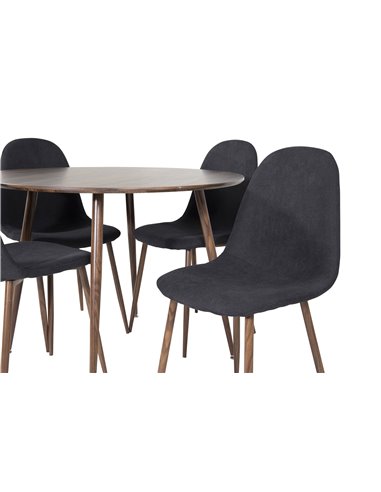 Matgrupp Plaza med Polar matstolar