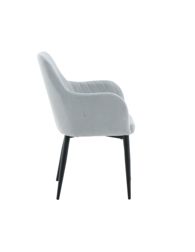 Matstol Comfort, Ljusgrå/Svart
