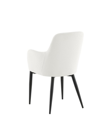 Matstol Comfort, Vit/Svart