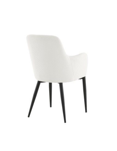 Matstol Comfort, Vit/Svart