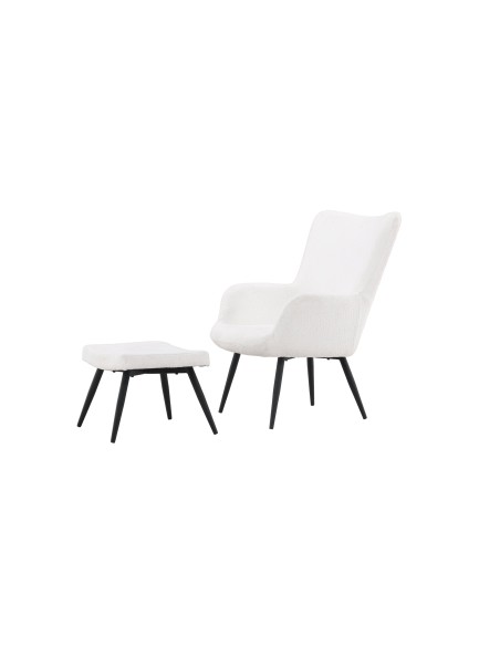 Fåtölj Como, 72 × 78 cm, Vit
