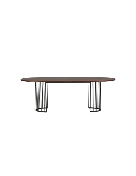 Ovalt matbord Hamneskär, 220 × 110 cm, Valnöt