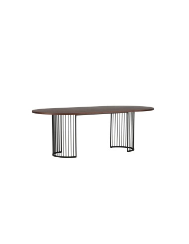 Ovalt matbord Hamneskär, 220 × 110 cm, Valnöt