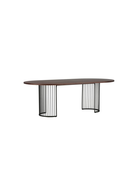 Ovalt matbord Hamneskär, 220 × 110 cm, Valnöt