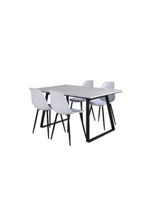 Matgrupp Estelle med Polar matstolar, 140 × 90 cm 2