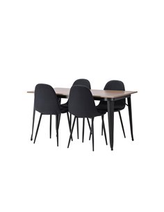 Matgrupp Tempe med Polar matstolar, 140 × 80 cm 2