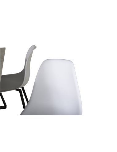 Matgrupp Estelle med Polar matstolar, 140 × 90 cm