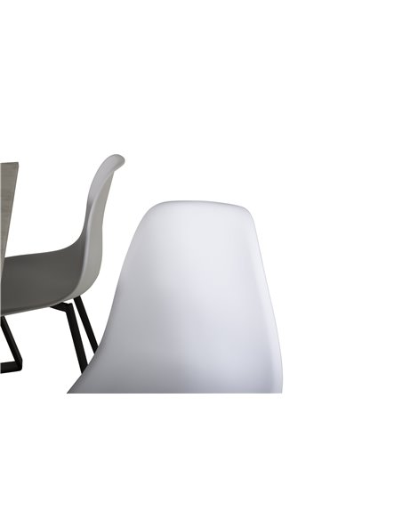 Matgrupp Estelle med Polar matstolar, 140 × 90 cm