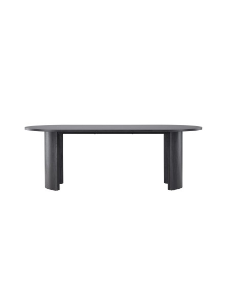 Runt matbord Grundsund, 220 × 100 cm, Svart