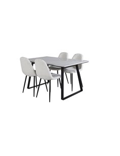 Matgrupp Estelle med Polar matstolar, 140 × 90 cm 2