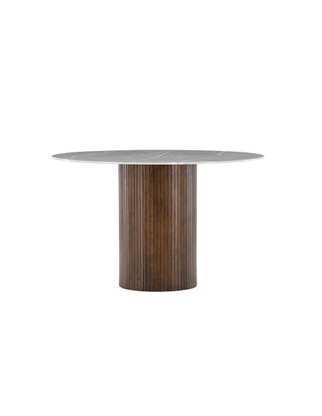 Runt matbord Austin, Ø120 cm, Mocca
