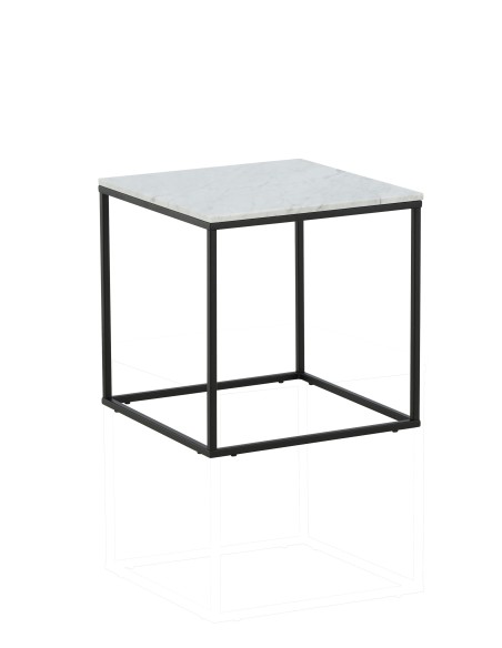 Sidobord Estelle Bord, 50 × 50 cm, Svart