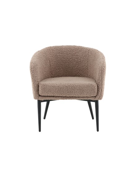 Fåtölj Fluffy, 66 × 64 cm, Brun