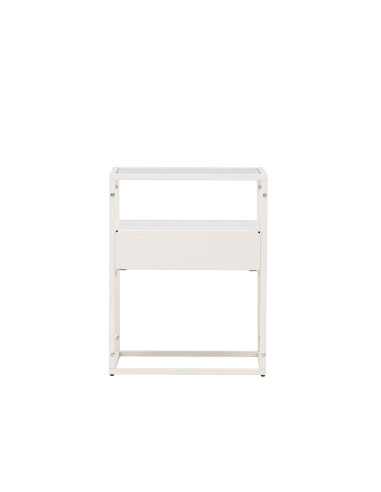 Sidobord Fortaleza, 40 × 40 cm, Vit
