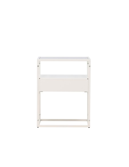 Sidobord Fortaleza, 40 × 40 cm, Vit