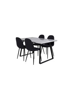 Matgrupp Estelle med Polar matstolar, 140 × 90 cm 2