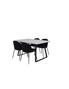 Matgrupp Estelle med Wrinkles matstolar, 140 × 90 cm 2