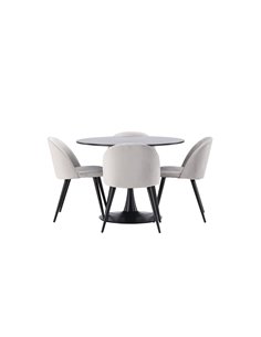 Matgrupp Glade med Velvet matstolar