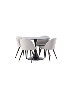 Matgrupp Glade med Velvet matstolar 2