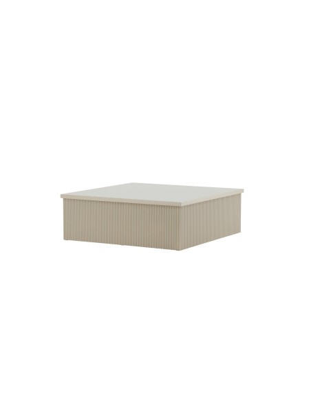 Soffbord Lenox, 90 × 90 cm, Beige