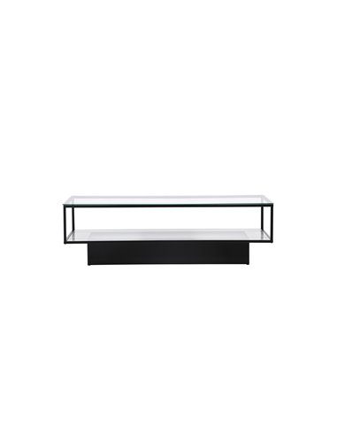Soffbord Maglehem, 130 × 60 cm, Svart