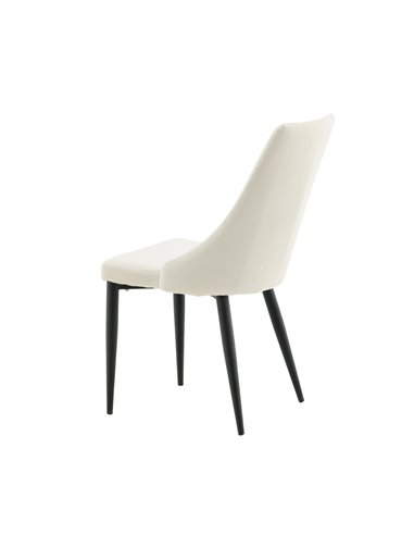 Matstol Leone, Beige/Svart