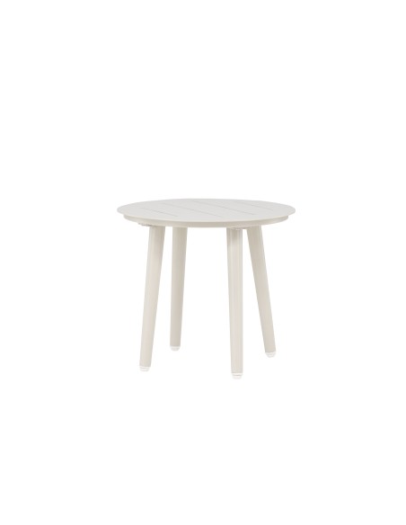 Runt sidobord Lina, Ø40 cm, Beige
