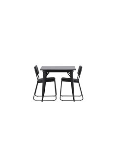 Matgrupp Tempe med Kenth matstolar, 80 × 80 cm