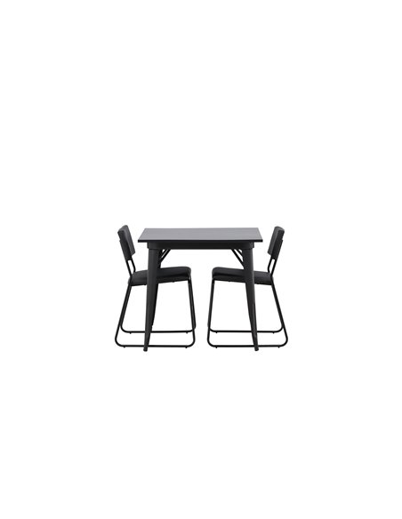 Matgrupp Tempe med Kenth matstolar, 80 × 80 cm