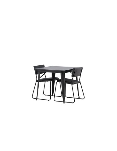 Matgrupp Tempe med Kenth matstolar, 80 × 80 cm