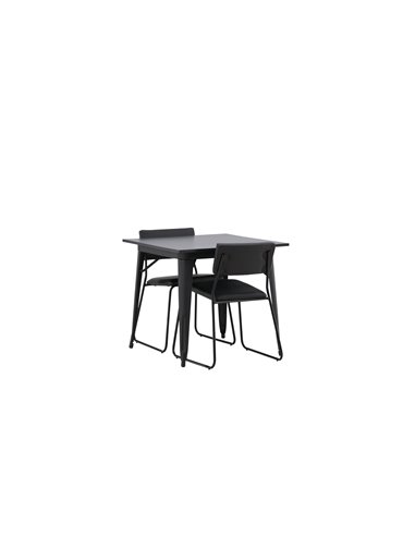 Matgrupp Tempe med Kenth matstolar, 80 × 80 cm