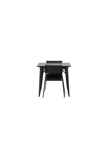 Matgrupp Tempe med Kenth matstolar, 80 × 80 cm