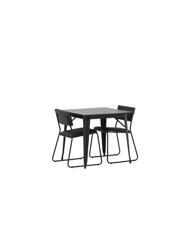 Matgrupp Tempe med Kenth matstolar, 80 × 80 cm