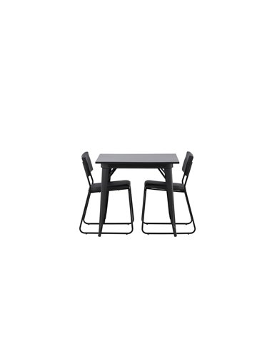 Matgrupp Tempe med Kenth matstolar, 80 × 80 cm