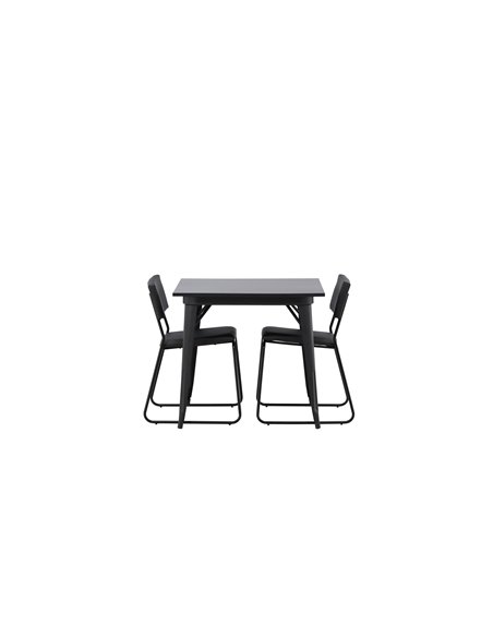 Matgrupp Tempe med Kenth matstolar, 80 × 80 cm
