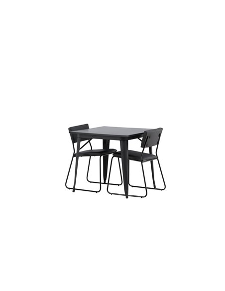 Matgrupp Tempe med Kenth matstolar, 80 × 80 cm