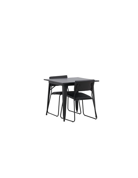 Matgrupp Tempe med Kenth matstolar, 80 × 80 cm