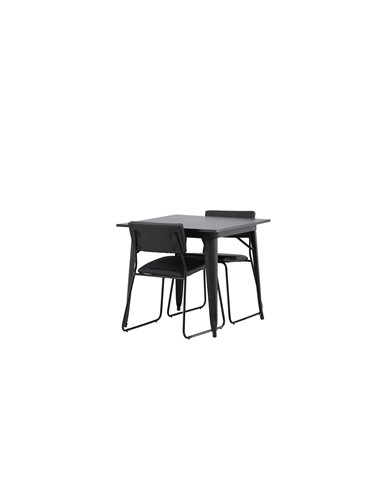 Matgrupp Tempe med Kenth matstolar, 80 × 80 cm