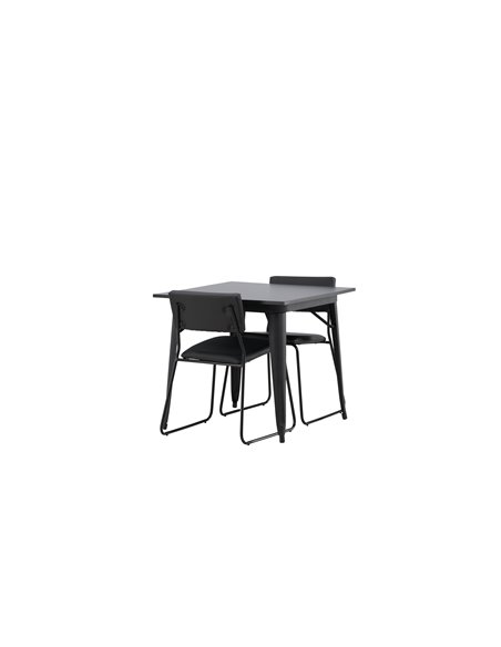 Matgrupp Tempe med Kenth matstolar, 80 × 80 cm